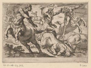 ヘラクレスとケンタウロス ヘラクレスの十二の功績（シリーズタイトル） 作： Antonio Tempesta