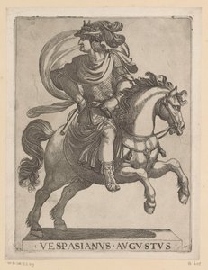 馬に乗ったウェスパシアヌス帝 馬に乗った最初の 12 人のローマ皇帝 (シリーズ タイトル) XII caesares in equestri (シリーズ タイトル)