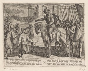 要塞の男たちはユリウス・シビルスに降伏する ローマ人に対するバタヴィア戦争 (シリーズタイトル) Batavorum cum Romanis Bellum (シリーズタイトル) 作： Antonio Tempesta