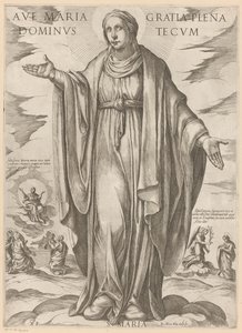 マリア 恵みに満ちたマリア様、あなたと共にいる主よ (タイトルのタイトル) Christ, Mary en de apostle (シリーズタイトル) 作： Antonio Tempesta