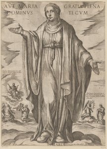 マリア 恵みに満ちたマリア様、あなたと共にいる主よ (タイトルのタイトル) Christ, Mary en de apostle (シリーズタイトル) 作： Antonio Tempesta