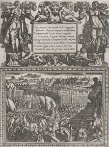 プレート 17: カント XVII への挿絵、トルカト タッソの「解放されたエルサレム...」より。 1590-1630。 作： Antonio Tempesta