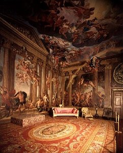 オリンピアの神々、天国の部屋の壁画、1695-96年