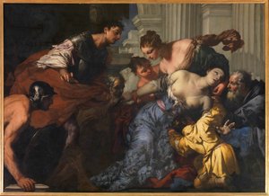 ルクレティアの死。 作： Antonio Zanchi