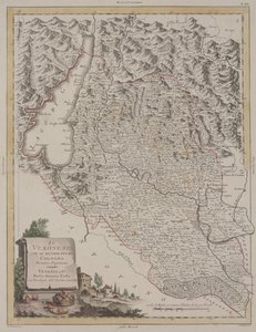 コロナ地区のあるヴェローナ地域、1783 作： Antonio Zatta