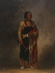 Mak-phe-ah-luta Red Cloud、カリフォルニア州。 1887年。 作： アントニオ・ゼノ・シンドラー
