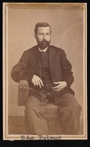 エドワード パーマーの肖像 1829 ～ 1911 年、1868 ～ 1869 年。 作： Antonio Zeno Shindler