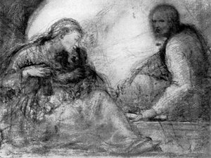 マドンナと子供とセントジョセフ、16世紀初頭、1931年。 作： Antonio da Correggio