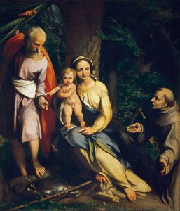 残りのエジプトへの飛行 作： Antonio da Correggio