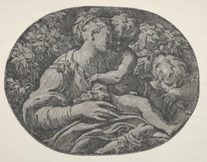 聖ヨハネと聖母子 作： Antonio da Trento