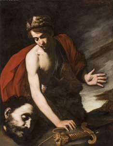 ゴリアテの頭を持つダビデ、1642〜43年頃（キャンバスに油彩） 作： Antonio de Bellis