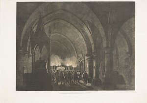 KerkのFakkeldragers ゴシック様式の教会のポーチ (オブジェクトのタイトル) 作： Antonio de Pian