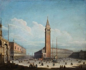 サンマルコ広場とヴェネツィア広場、南西向き、1741年 作： Antonio de dipi Joli
