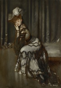 アントニオ ラ ガンダーラ (1861-1917) によるマダム サルヴァトールの肖像画 作： Antonio de la Gandara