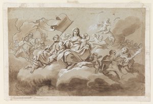 聖人に囲まれた聖母子 作： Antonio di Dominici