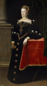オーストリア大公マリアの肖像1528〜1603年、神聖ローマ皇后、1551年
