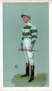 ジョン・エヴリン・ワッツ、英国騎手、1903年。 作： Ao