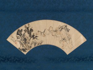 1825年、山の峡谷でお茶を準備する. 作： Aoki Mokubei