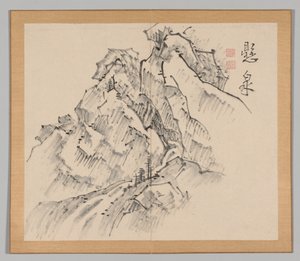 池野大河後の風景研究のダブルアルバム、第1巻、26世紀、18世紀。 作： Aoki Shukuya