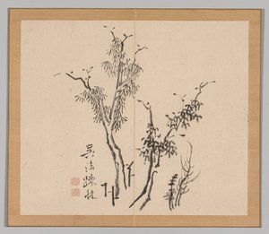 池野大河、第1巻5、18世紀後の風景研究のダブルアルバム。 作： Aoki Shukuya