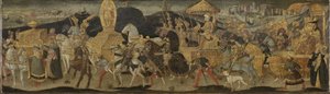 イッソスの戦いに行進するダリウス イッソスの戦いへのダリウスの出発 作： Apollonio di Giovanni (workshop of)