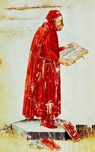 Lino Coluccio Salutatiの肖像（Stignano 作： Apollonio di Giovanni di Tommaso