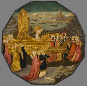 純潔の勝利、1450～1460年頃（パネルにテンペラと金箔） 作： Apollonio di Giovanni di Tommaso