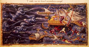 Apollonio di Giovanni（1415または1417-1465）による『アエネーイス』の一節が記されたヴァージル写本。 作： Apollonio di Giovanni di Tommaso