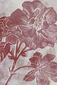 素朴なマルーン色の花 作： 