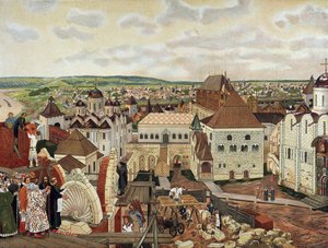 19 世紀末から 20 世紀初頭のモスクワ クレムリン。 作： Appolinari Mikhaylovich Vasnetsov