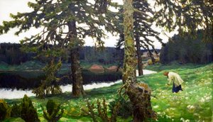 湖」、1902年。 作： Appolinari Mikhaylovich Vasnetsov