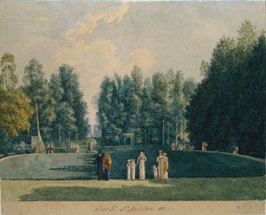 公園で。オルゴヴォ、1813 作： Apraksina