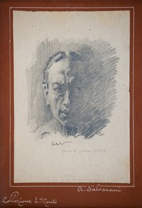 自画像（紙に鉛筆） 作： Arcangelo Salvarani