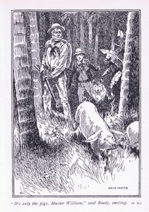 その唯一の豚、マスターウィリアムは、レディ、1900年代 作： Archibald Webb