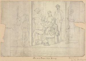 スケッチ - 陸軍からのお知らせ 作： Archibald Willard