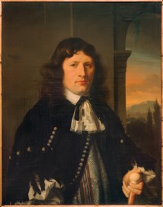 紳士の肖像、右半分の人物 作： Arie de Vois