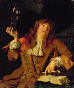 ワンタンスチューデント、1678年（オークに油彩） 作： Arie de Vois