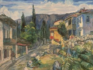 ヤルタのタタール通り、1932 作： Aristarkh Vasilievic Lentulov