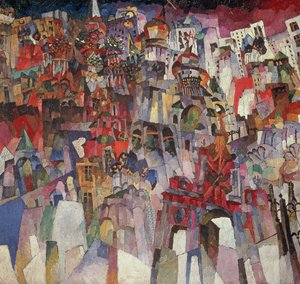 モスクワ 作： Aristarkh Vasilievic Lentulov