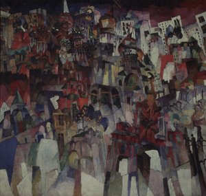 モスクワ、1913 作： Aristarkh Vasilievic Lentulov