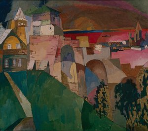 ニジニノヴゴロド、1915 作： Aristarkh Vasilievic Lentulov