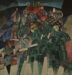 バジル大聖堂、1913 作： Aristarkh Vasilievic Lentulov