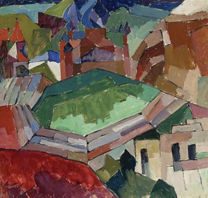 ロシア南部の町、1914年〜1916年 作： Aristarkh Vasilievic Lentulov