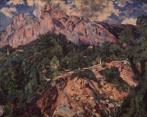 アイ・ペトリ山、1926年 作： Aristarkh Vasilyevich Lentulov