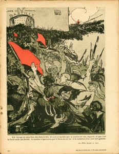 バター・プレート」401番、カラーの風刺画 作： Aristide Delannoy