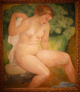 木立の水浴、1931年頃（木に油彩） 作： Aristide Maillol