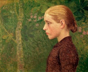 アリスティド・マイヨール（1861-1944）1891日による若い農民の絵画の胸像。 46x55 cmランス、ランス美術館
