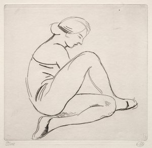 座る女性 作： Aristide Maillol