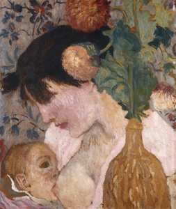 お母さんと子供; Mere et Enfant、c.1895（船内の油）