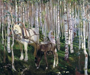 森の中」、1905年。 作： Arkadi Alexandrovich Rylov